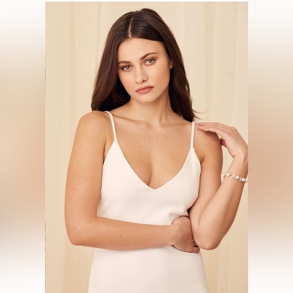 Lulu’s Infinite Glory White Maxi Wedding/Event Dress - Sz L - Picture 7 of 9